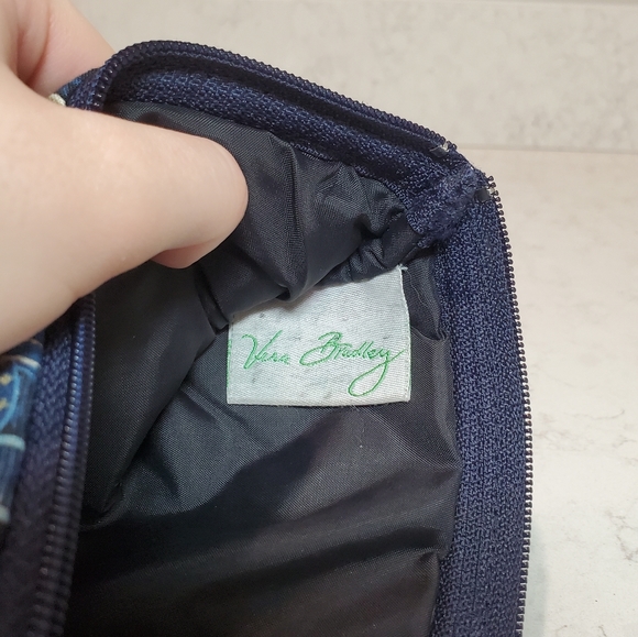 Vera Bradley Brush & Pencil Case - Windsor Navy - Picture 7 of 9